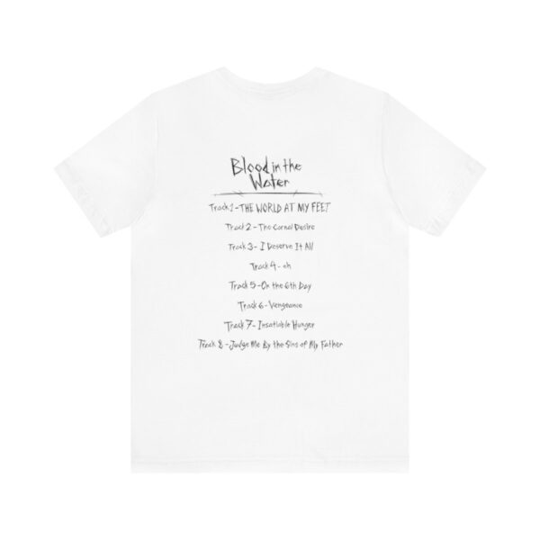 Sinikal Demo Cover/Track Titles - Unisex Jersey Short Sleeve Tee - Image 2