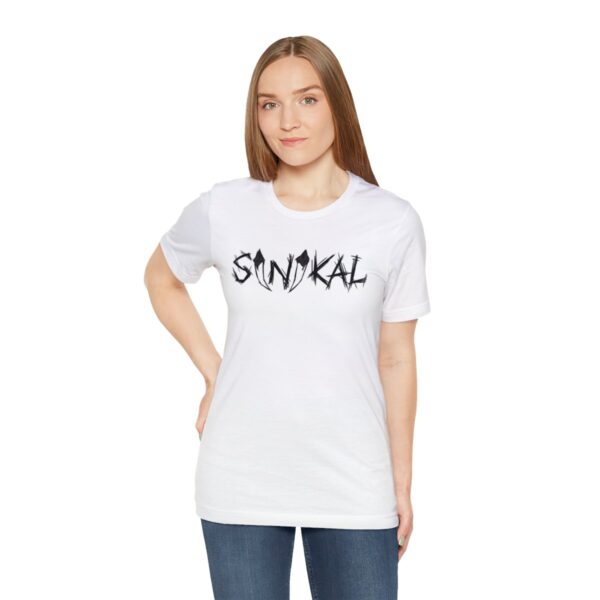 Sinikal Band Name Logo - Unisex Jersey Short Sleeve Tee - Image 17