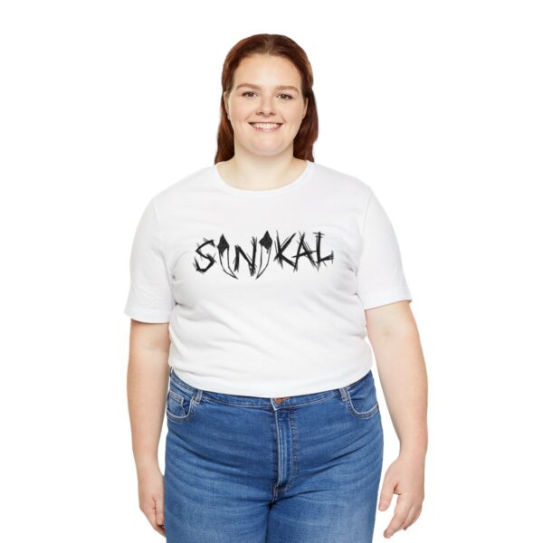 Sinikal Band Name Logo - Unisex Jersey Short Sleeve Tee - Image 19