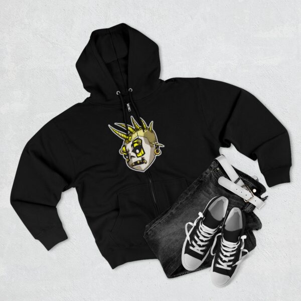 Greed Skull Hoodie  - Unisex Zip Hoodie - Image 3